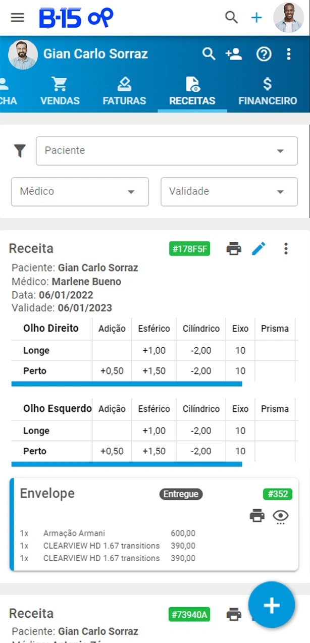 Crie, consulte e reutilize receitas em suas vendas