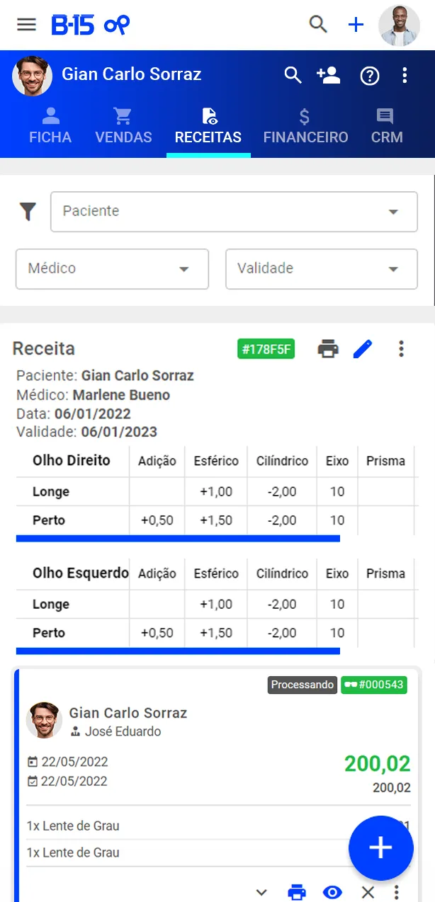Crie, consulte e reutilize receitas em suas vendas